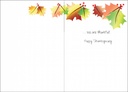 Leafs Thanksgiving Card-TG882 extra