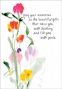 Memories Sympathy Card-SF204 extra