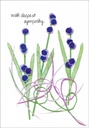 Floral Sympathy Card-S214 extra