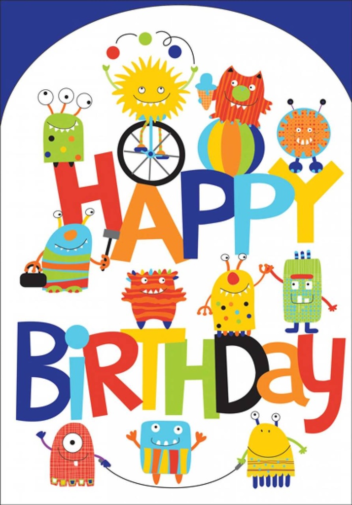 Little Aliens Birthday Card extra