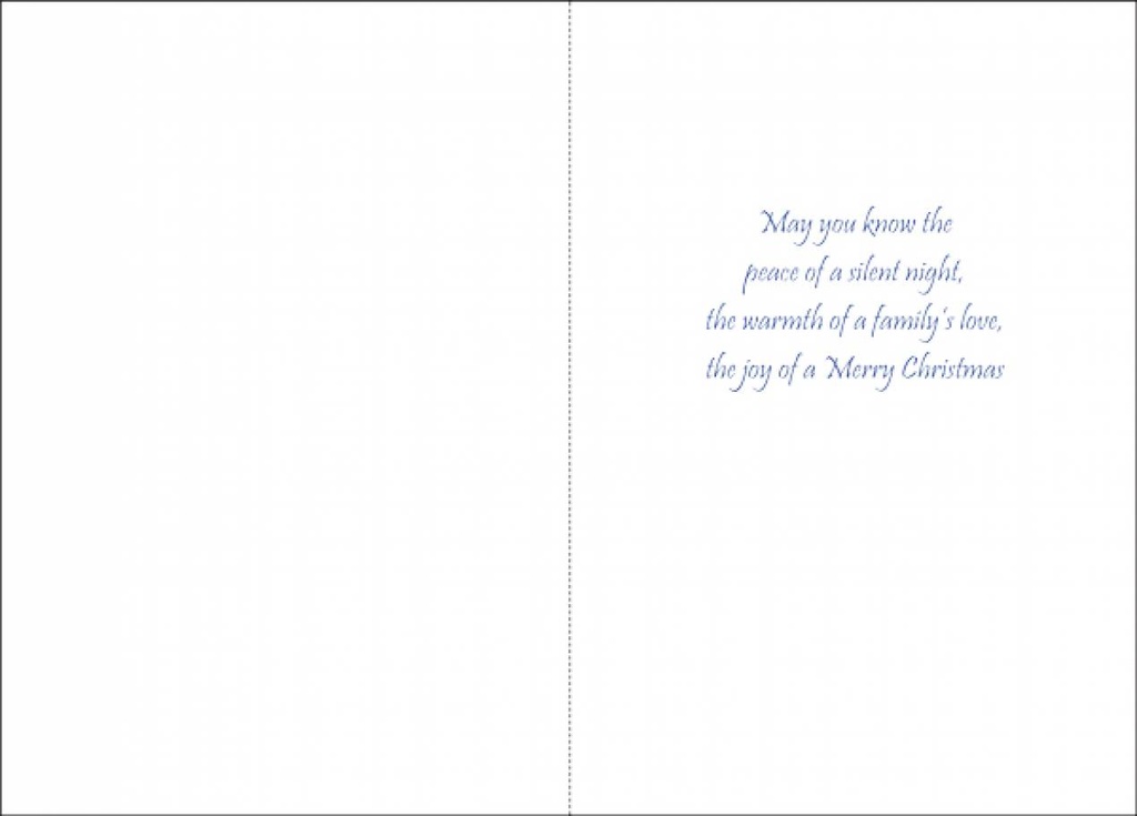 Church Quilt Christmas Card-CB703 extra