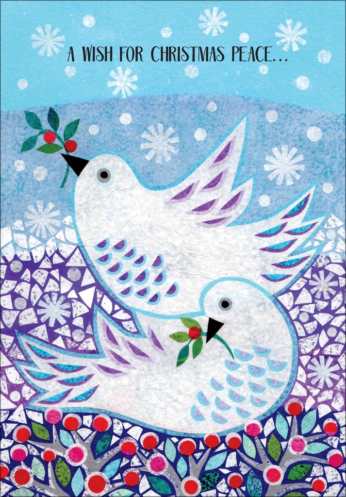 White Dives Peace Christmas, Box of Cards extra