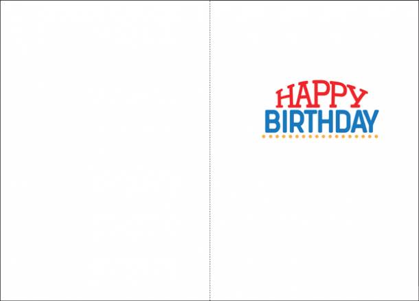 Birthday Guy Card extra