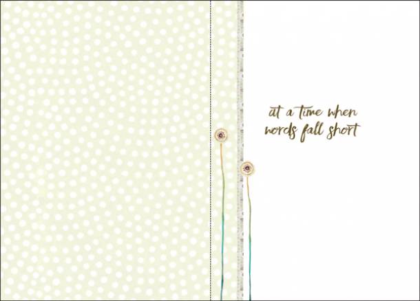 When Words Fall Short Card-SU223 extra