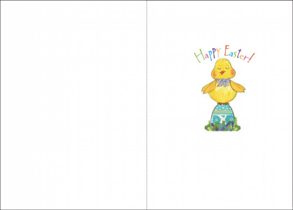 Baby Chicks Easter Card extra