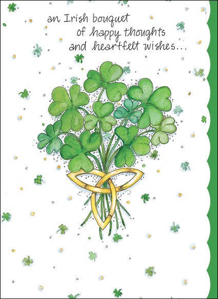 Elegant St. Patrick's Day card-SP2854 extra