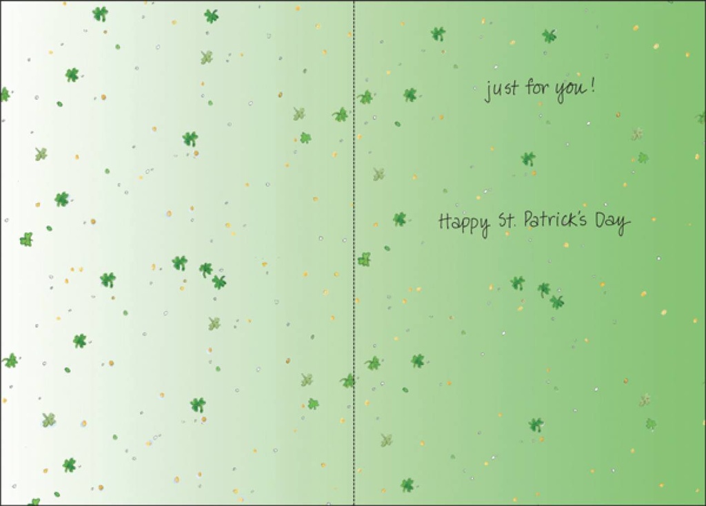 Elegant St. Patrick's Day card-SP2854 extra