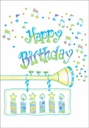 Musical Notes Birthday Card extra