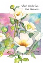 Watercolor Sympathy Card extra