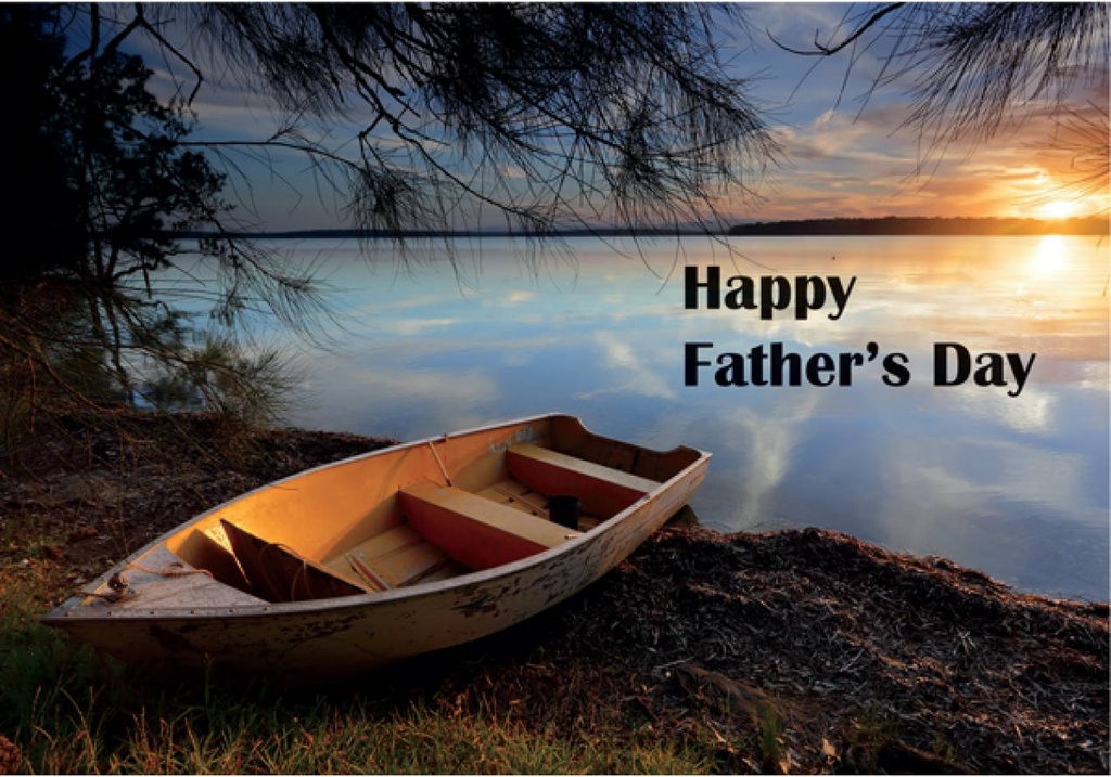 Rowboat Father's Day Card extra
