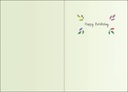 Colorful Tree Birthday Card-BN104 extra