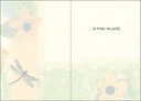 Dragonflies & Yellow Flowers Friendship Greeting Card-FG428 extra