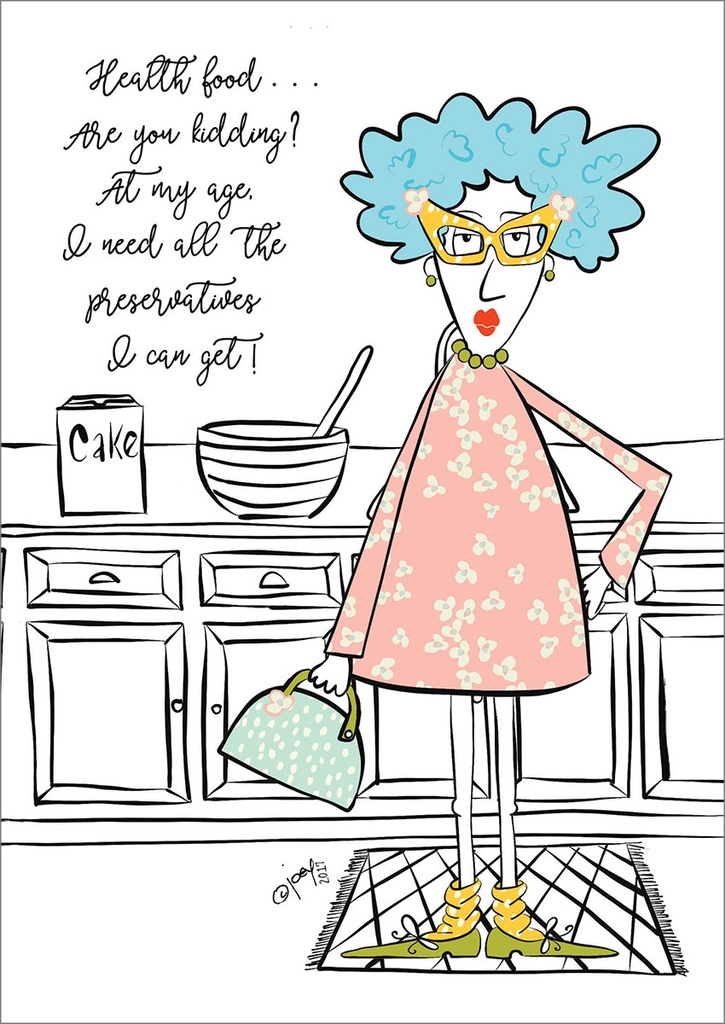 Funny Old Age Birthday Card extra