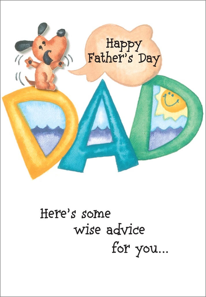 Wise Advice Father's Day Card extra