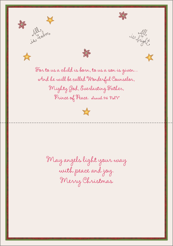 5x7 Angel Christmas Cards extra