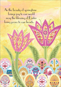 Easter Eggs & Flowers Card extra