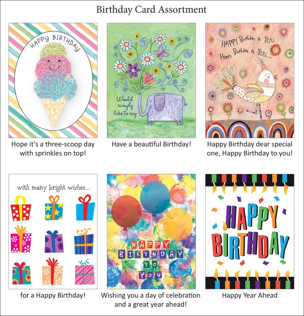 6-Card Birthday Assortment extra