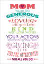 Appreciative Mother's Day Card extra