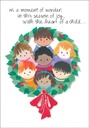 Multicultural Kids Christmas Card extra