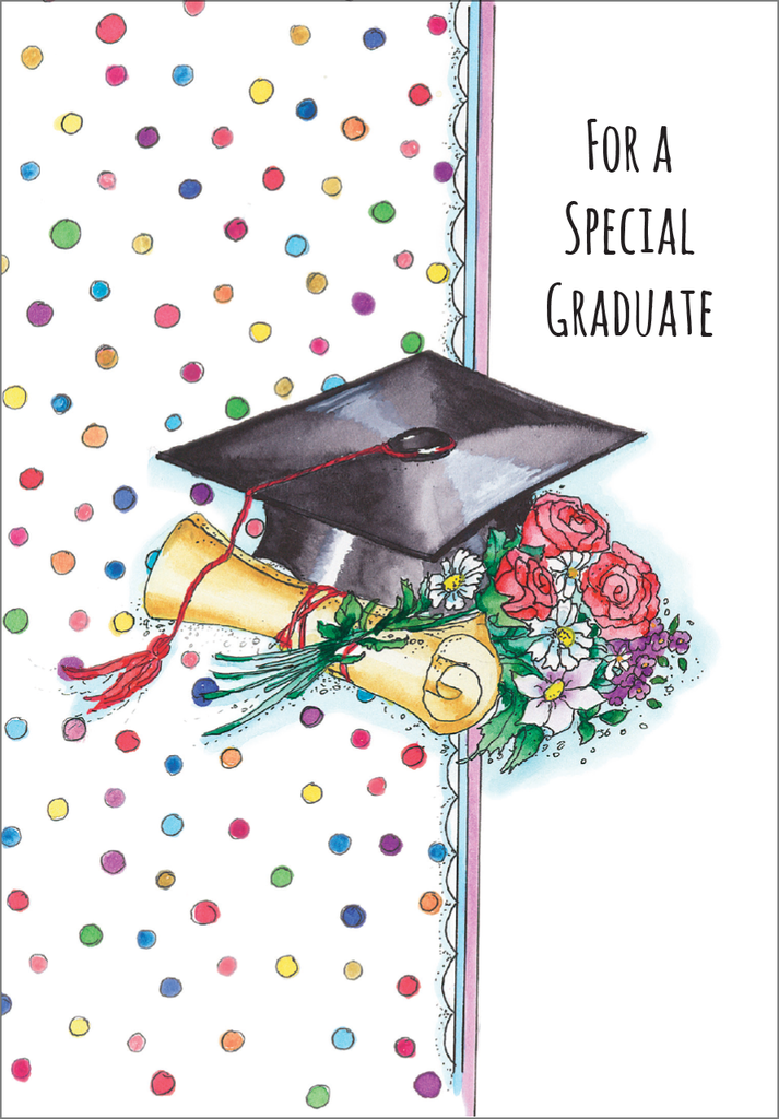Grad Cap Graduation Card extra