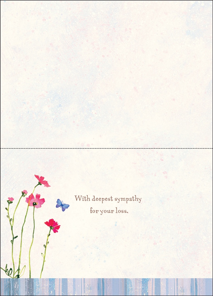 Die Cut Floral Sympathy extra