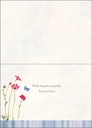 Die Cut Floral Sympathy extra