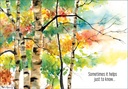 Colorful Birch Encouragment Card extra
