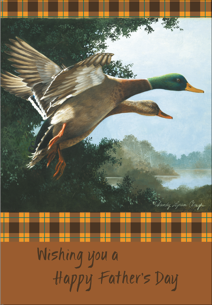 Flying Ducks Father's Day Card extra