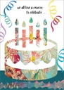 Birthday Cake Confetti Birthday Card 2 extra