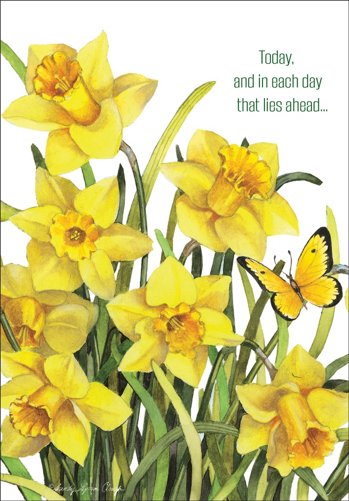 Daffodils Encouragement Card extra