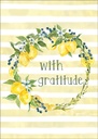 Lemon Wreath Thank You Card extra