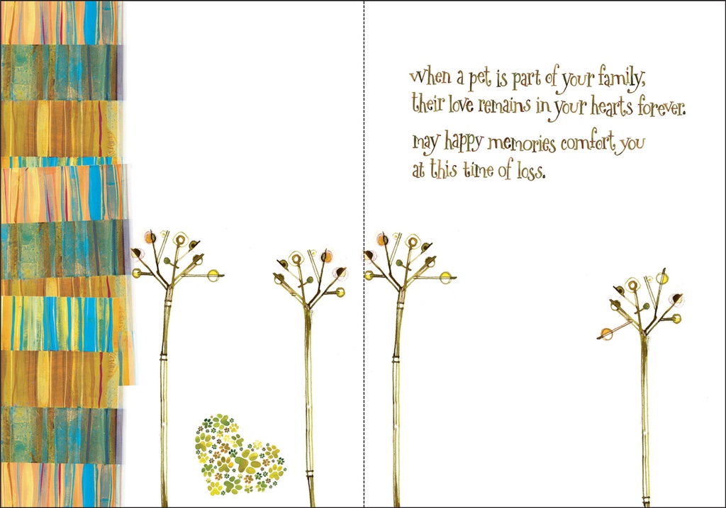 Silhouette Pets Sympathy Card extra