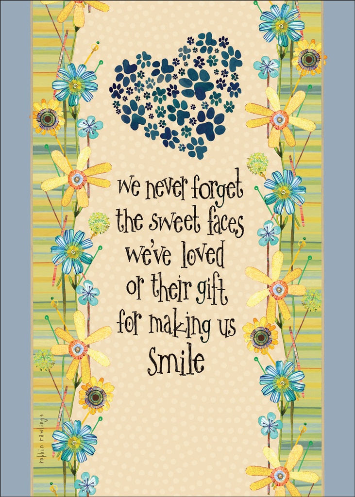 Sweet Faces Pet Sympathy Card extra
