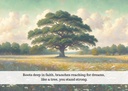 S44656 - Stand Strong Encouragement Card - Roots and Dreams extra
