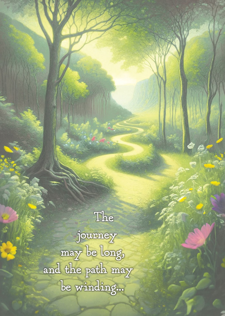 S44657 - Winding Path Encouragement Card - Supportive Steps extra