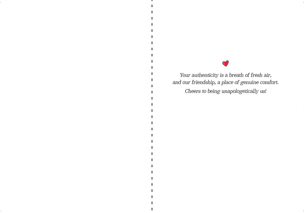 F7404 - Genuine Comfort Friendship Card extra