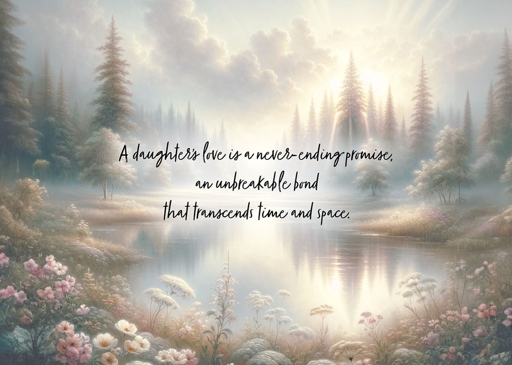 S244672 - Daughter's Eternal Love Sympathy Card - Timeless Bond extra