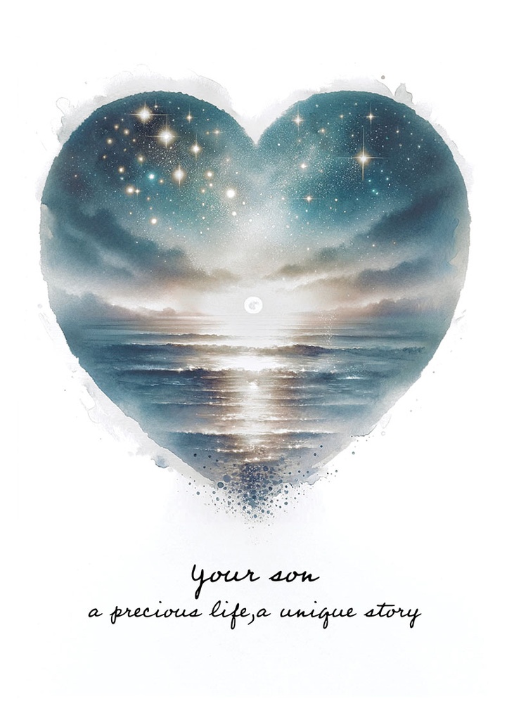 S244676 - Your Son, A Unique Story - Heartfelt Sympathy Card extra