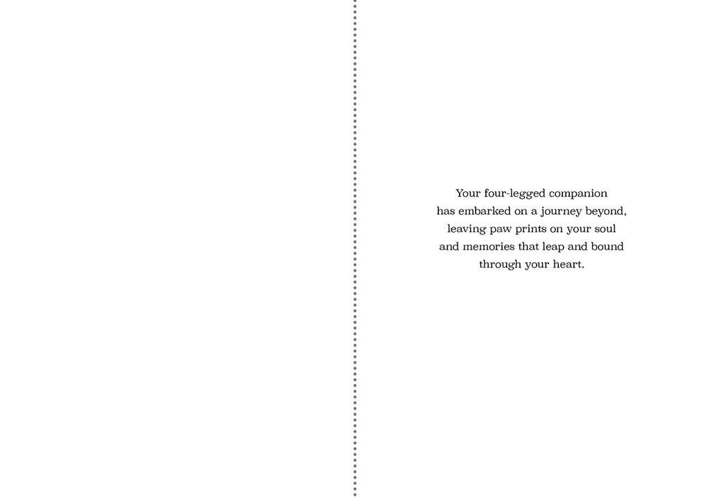 S244680 - The Adventure Companion - Heartwarming Pet Sympathy Card extra