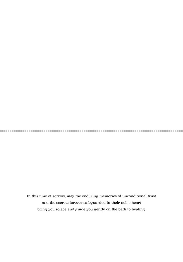 S244681 - The Confidant - Sympathy Card for Pet Loss extra