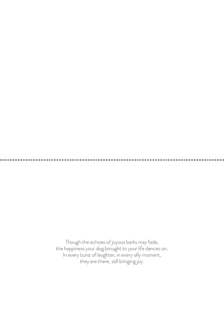 S244683 - The Joy Bringer - Loss of Pet Sympathy Card extra