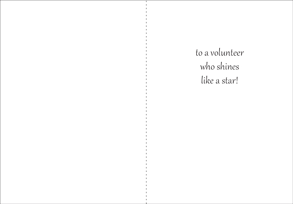 BL268V - Star Volunteer Birthday Note Cards extra