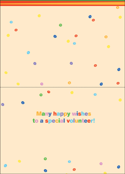 BU123V - Volunteer Birthday Cards extra