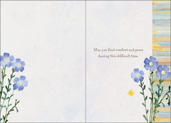 SU202 - Sympathy Floral Butterfly Card extra