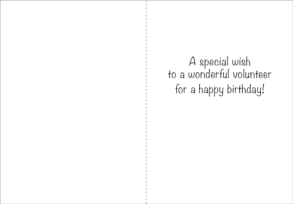 UBL06V - Balloons Birthday Note Cards for Volunteers extra