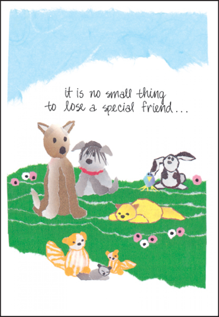 No Small Thing Pet Loss Card-G478 extra