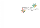 Flower Pattern Get Well Card-GW2506 extra