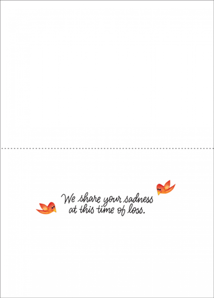 Time of Loss Pet Sympathy Card-P1401 extra