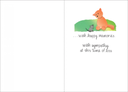 Lost Friend Pet Sympathy Card-P415 extra