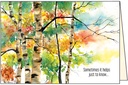 Colorful Birch Encouragment Card